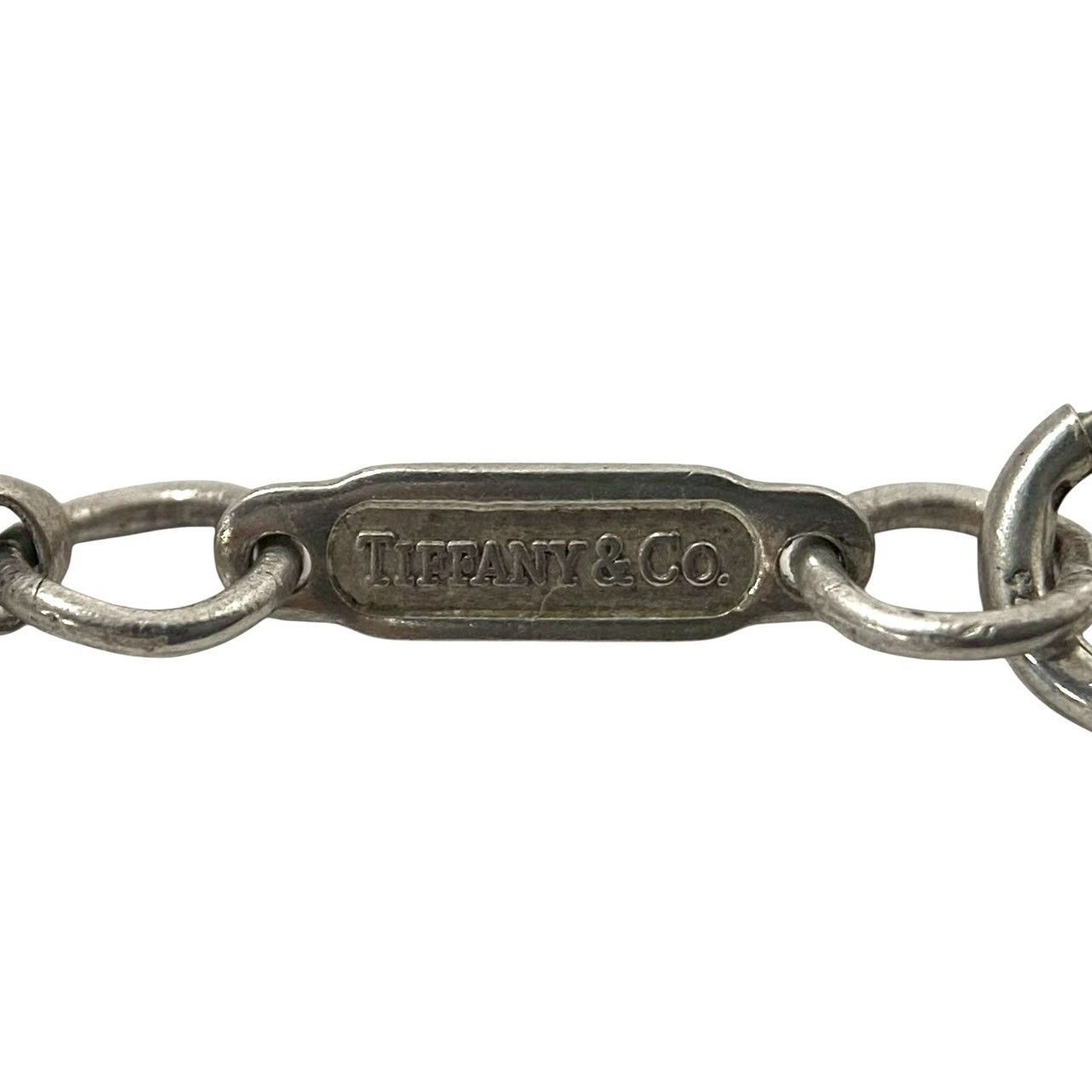 Y【TIFFANY&Co.】ナローバー 1837 2001 スネークチェーン ネックレス