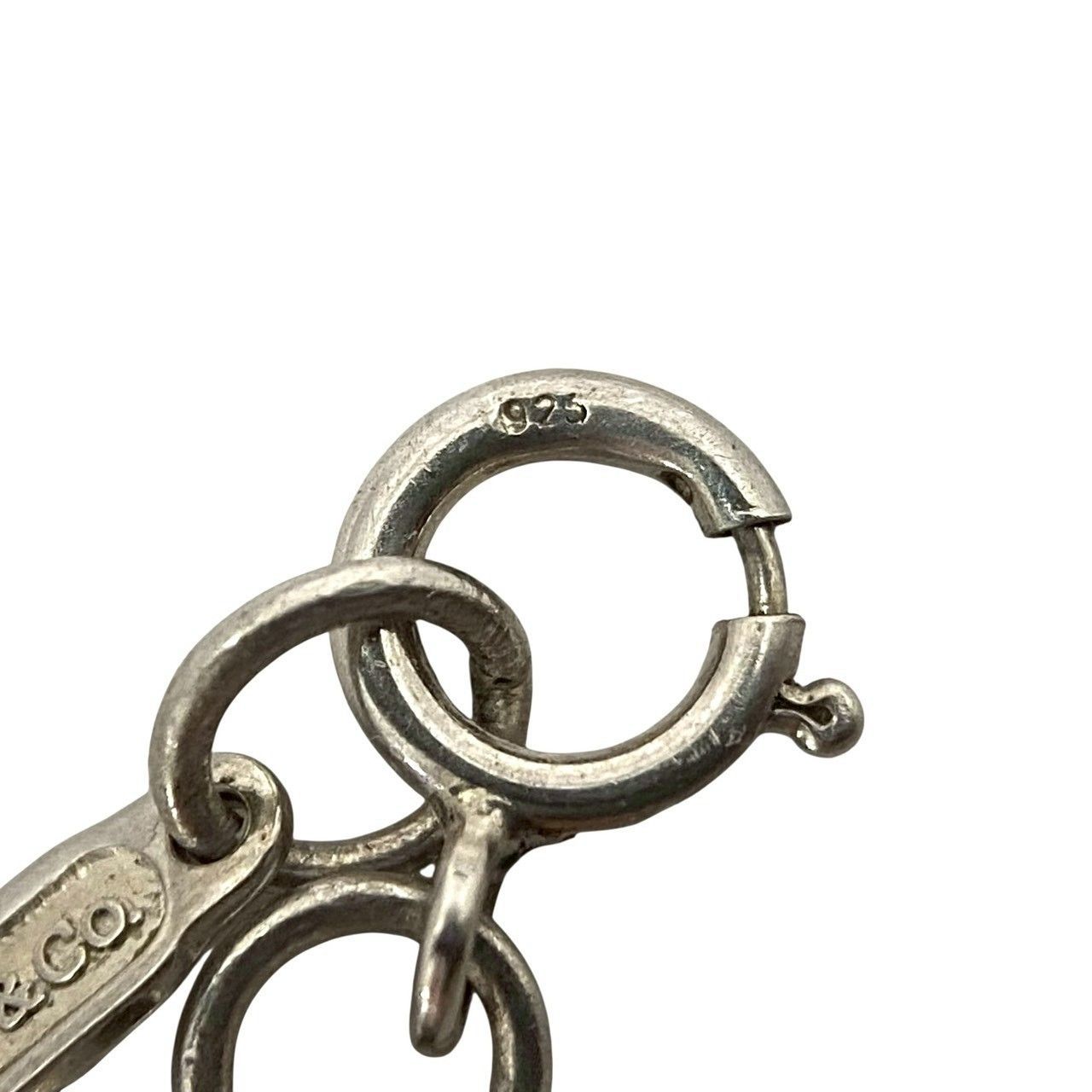 Y【TIFFANY&Co.】ナローバー 1837 2001 スネークチェーン ネックレス