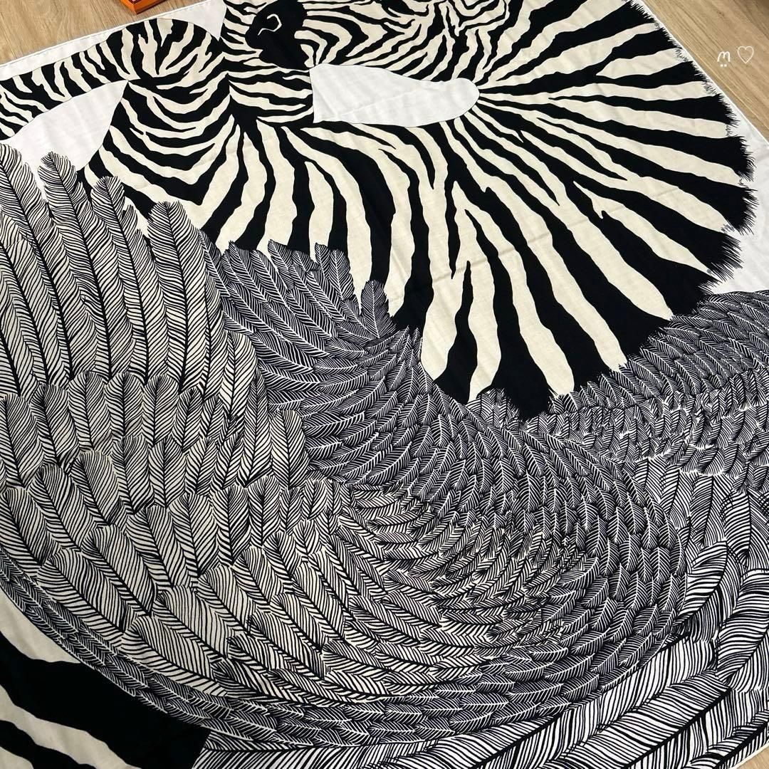 HERMESエルメス カレ140ジェアン ゼブラペガサス カシシル スカーフ