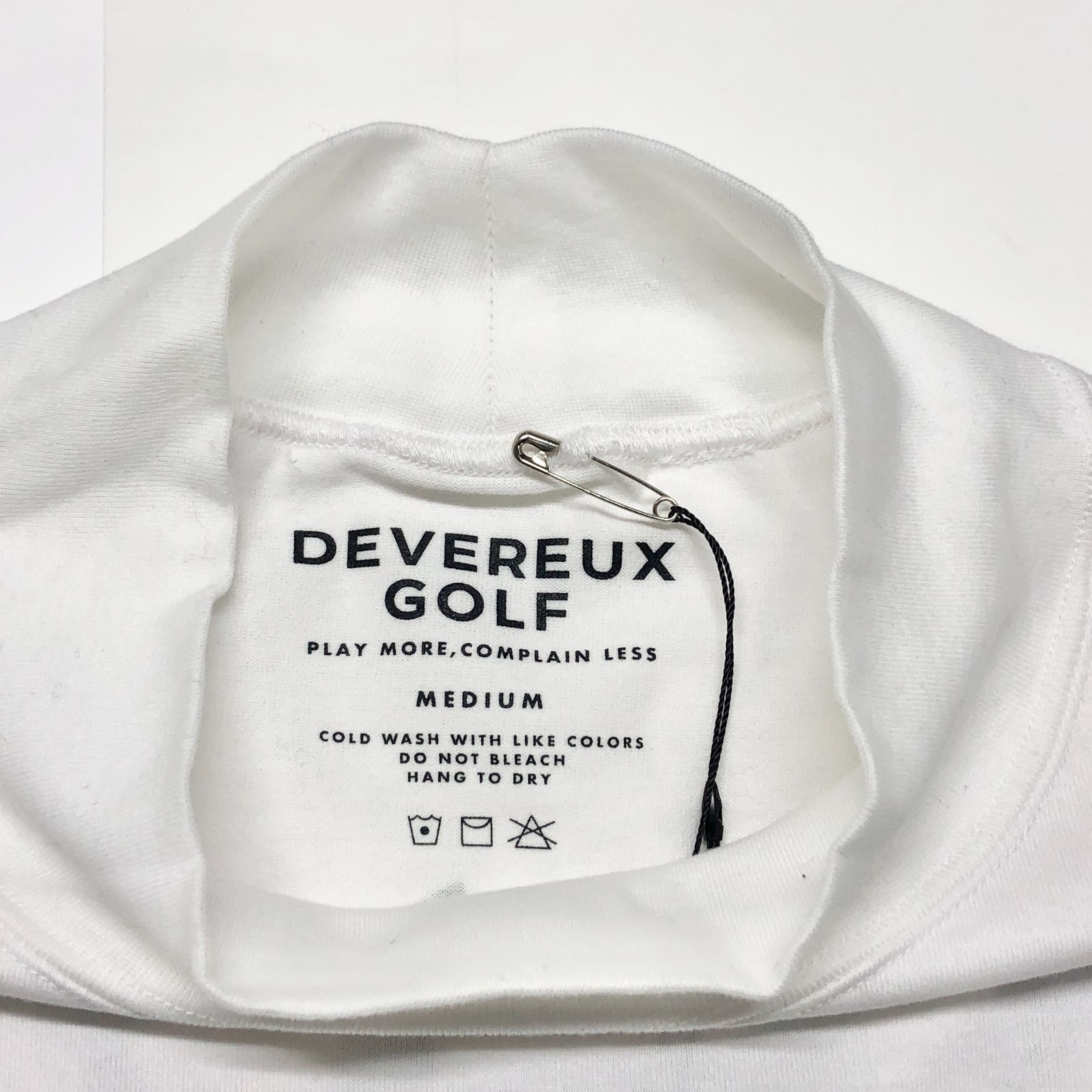 新品未使用 DEVEREUX GOLF（デヴァローゴルフ） ロゴ モックネック