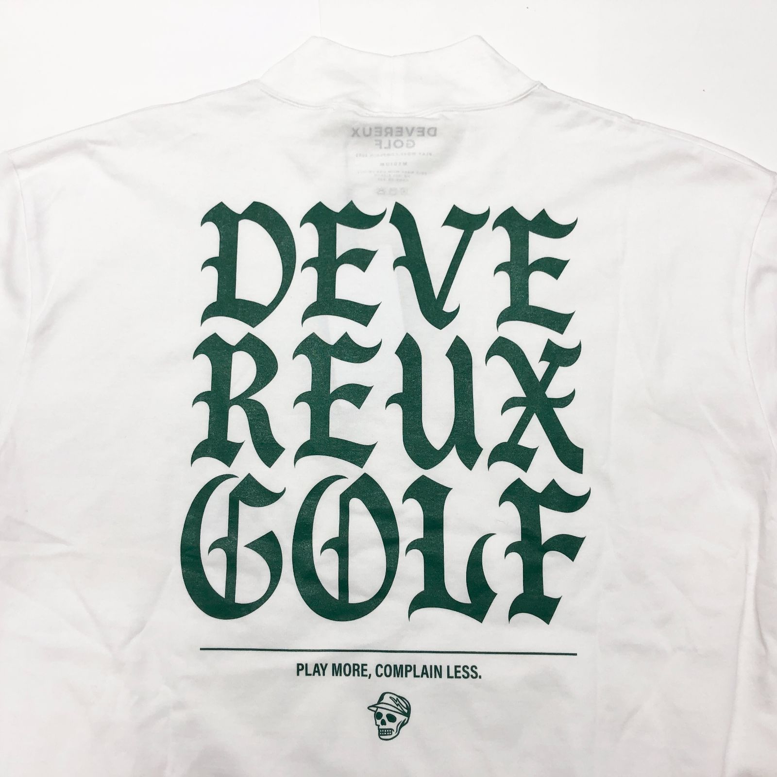 DEVEREUX GOLF デヴァローゴルフ モックネックTシャツ ホワイト M GW8