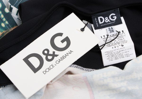 ディーアンドジーD&G マガジンプリント切替ワンピース マルチ24 38