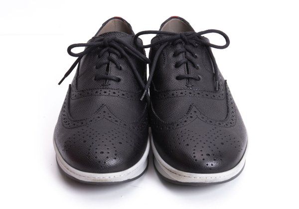 サルバトーレフェラガモSalvatore Ferragamo MARLOW ヒールラインウィングチップシューズ 黒9(27cm位)