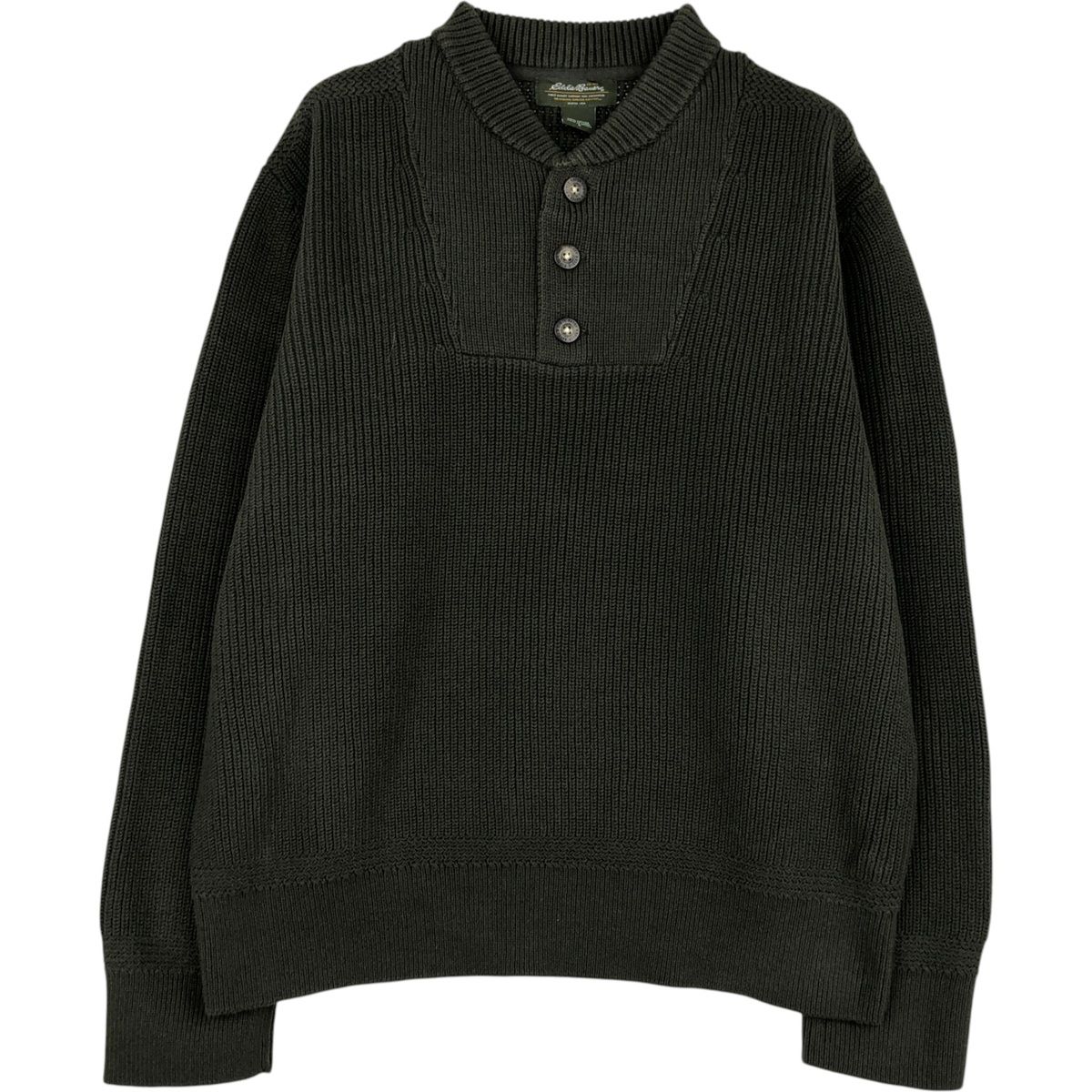 Eddie Bauer 古着 エディーバウアー リブ編み - 90年代 コットンニット