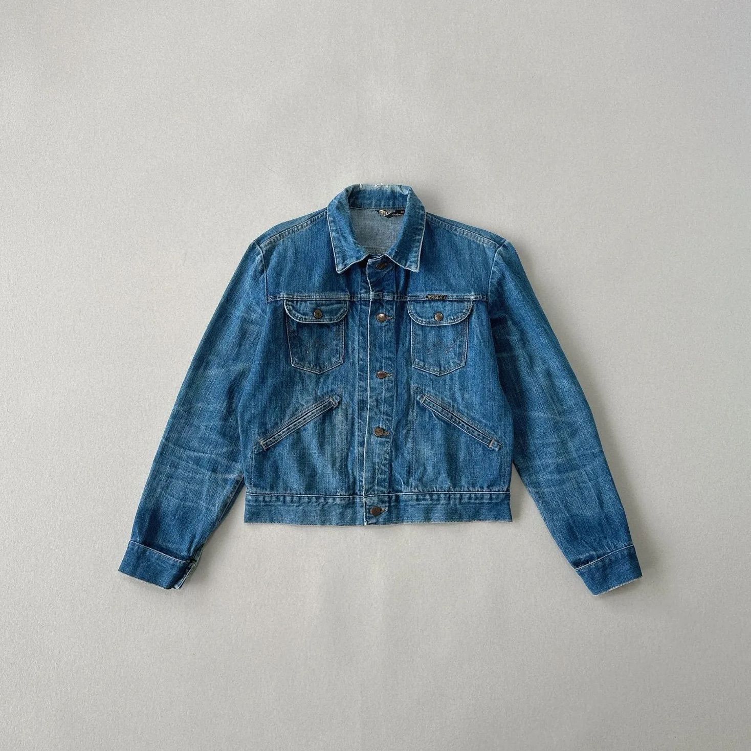 希少ユーロ】70s,80sラングラー 124MJ デニムジャケット 42 濃紺 