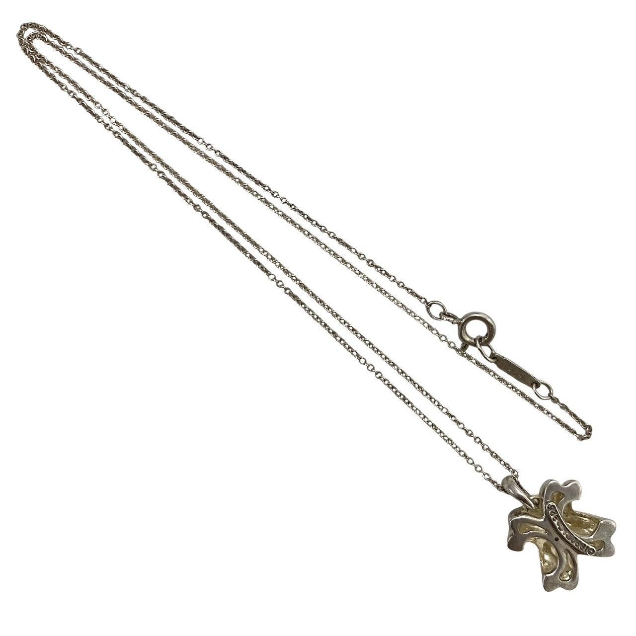 M【TIFFANY&Co.】シグネチャー クロス ネックレス 1990 SV925 SILVER