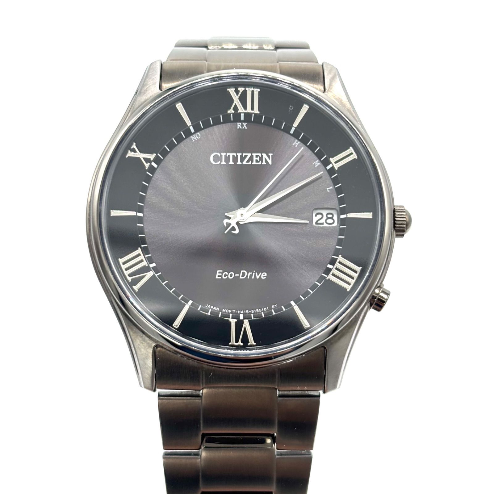 CITIZEN シチズン AS1064-53E 電波ソーラー メンズ腕時計 光発電エコ 