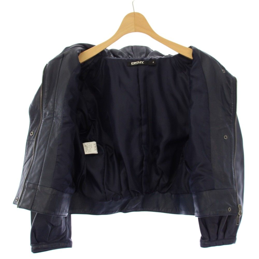 ダナキャランニューヨーク DKNY レザージャケット ラムレザー 羊革 七