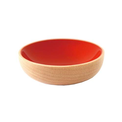 新品 神棚の里 モダン神具 かみさまのたな 皿 朱色漆 ナチュラル/朱色 1.6×5.4×5.4cm