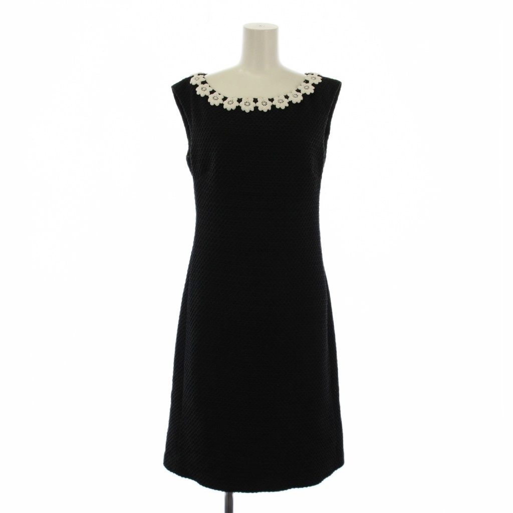 モスキーノ MOSCHINO ワンピース ひざ丈 ノースリーブ フラワー装飾