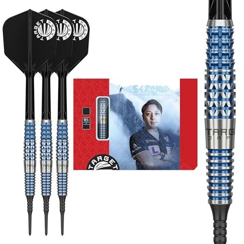 Target Japan ターゲットジャパン SERENO GEN2 鈴木徹選手 90% タングステン K-Flex 2BA ソフトチップダーツセット 20g 2BA SOFT TIP DARTS K-Flex No.6 シェイプ Flights and