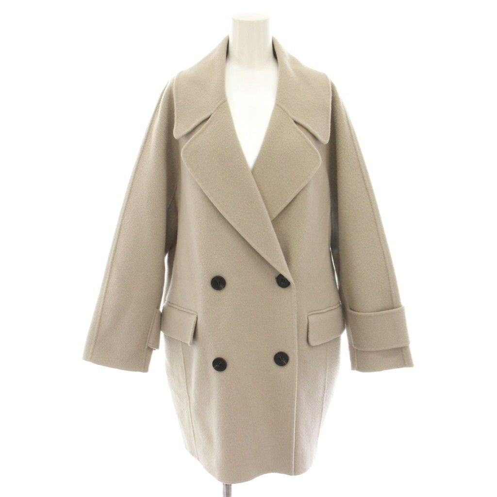 ミラオーウェン Mila Owen 21AW フラップポケットハーフ丈コクーン接結