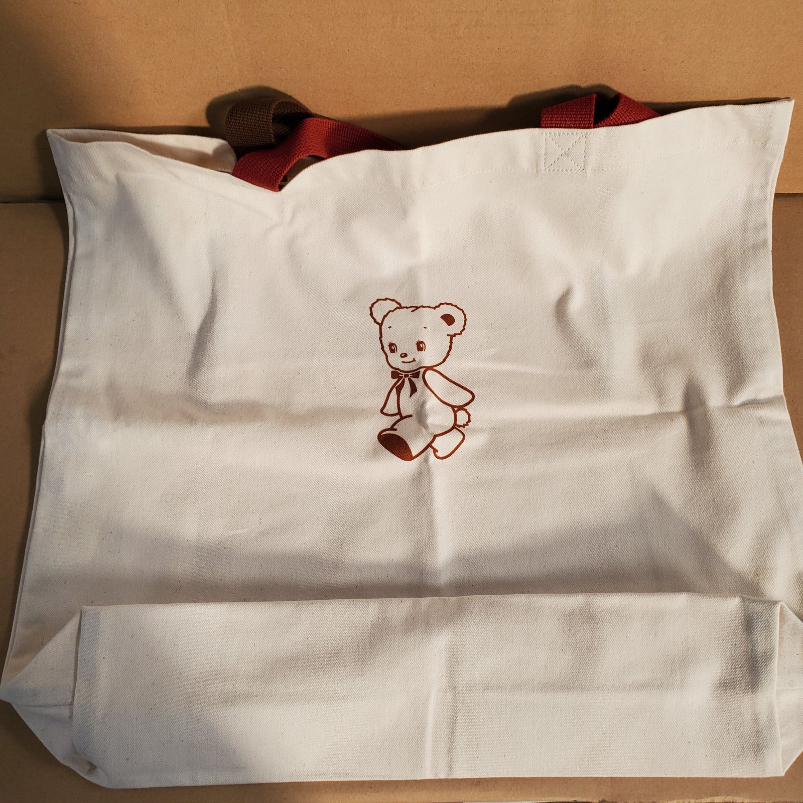 希少 familiar ファミちゃんロゴ マチ付きバッグ トートバッグ