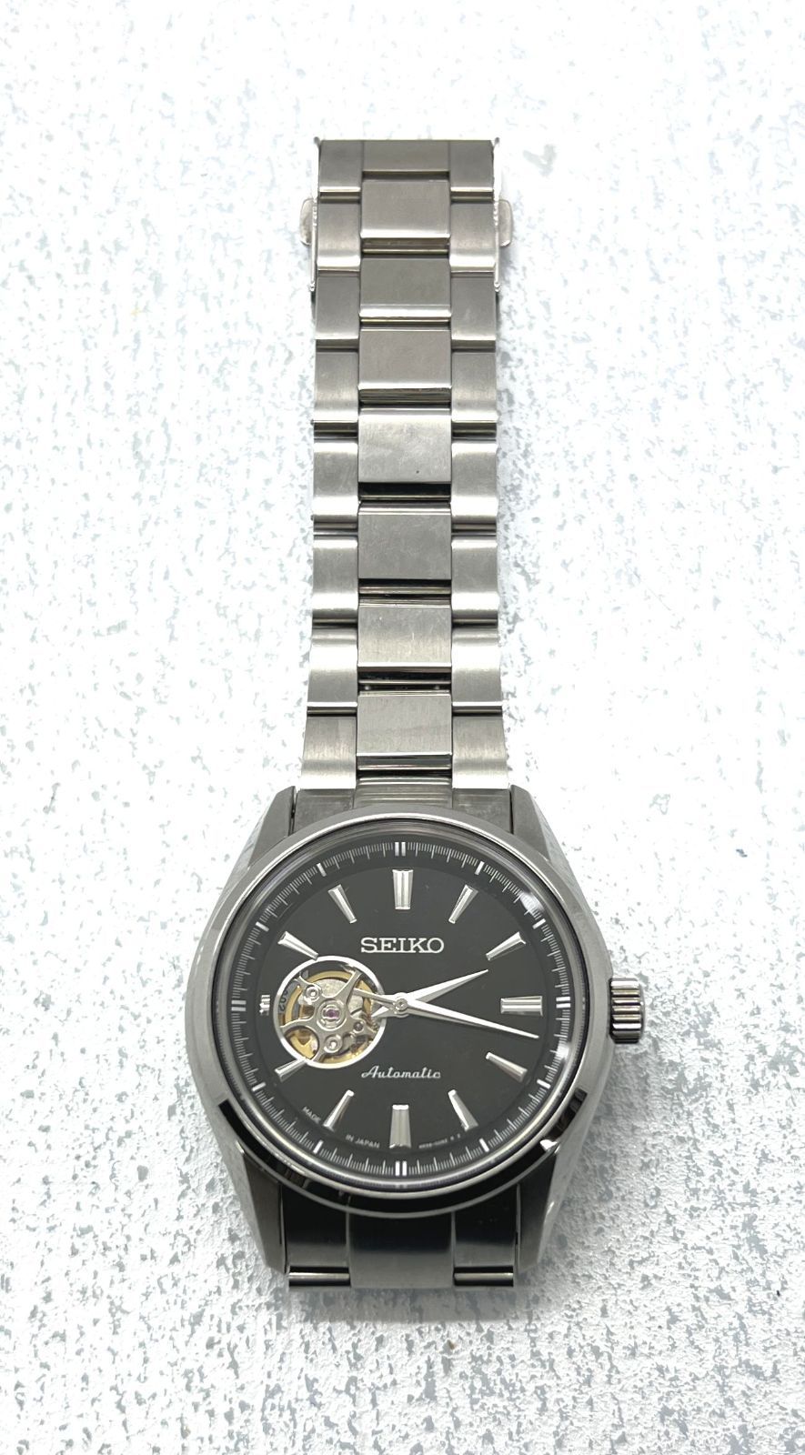  盛岡81-0045 併売 SEIKO セイコー PRESAGE プレザージュ ブラック 4R38-00S0 |60 ブラウン系 自動巻き時計 腕時計(アナログ)