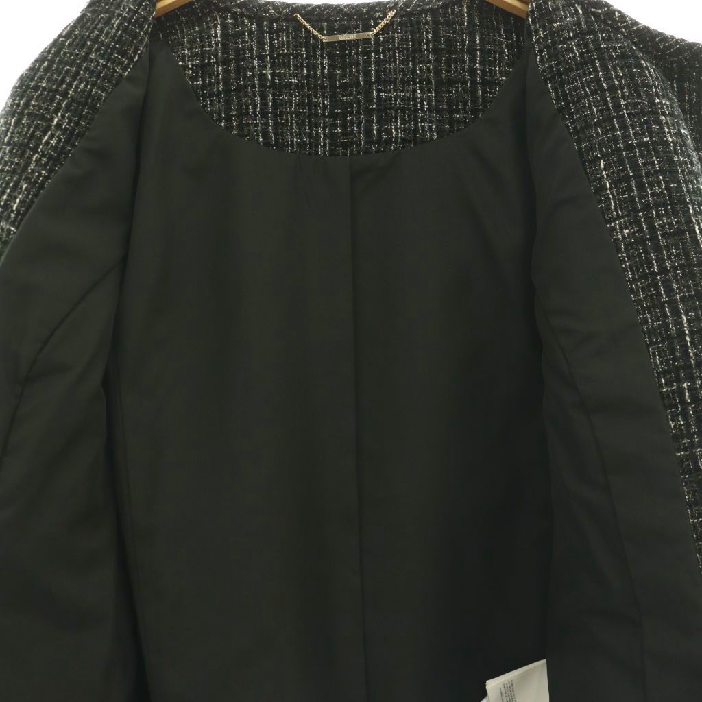 セルフォード CELFORD 24AW パイピングツイードジャケット ノーカラー