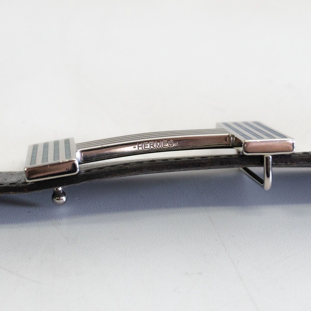【美品】 HERMES 【コンスタンス クイズ リバーシブル レザー ベルト】100 ブラック×グレー エルメス 26020717 美品】 HERMES 【コンスタンス クイズ リバーシブル レザー ベルト