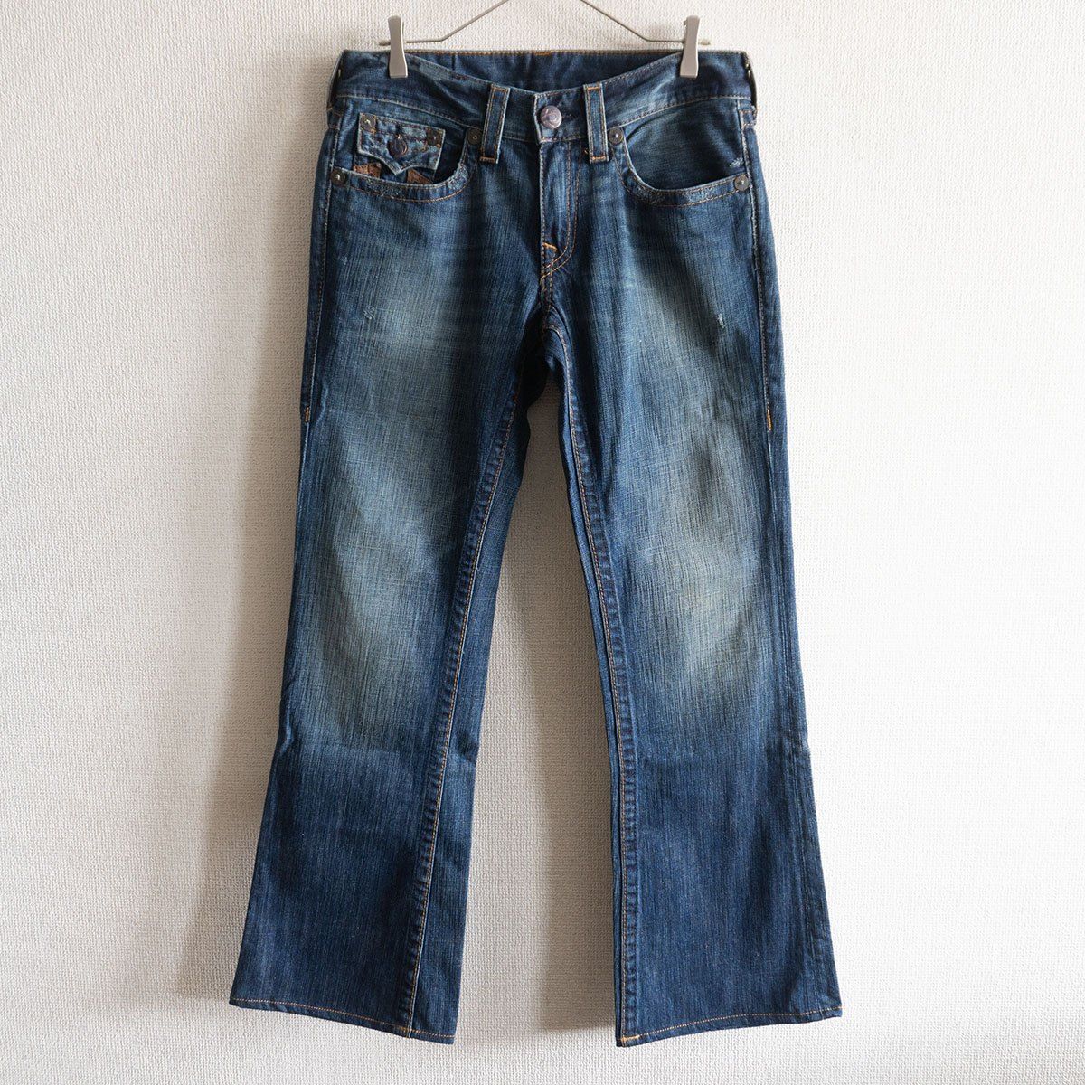 美品】True Religion 【ブーツカット デニム パンツ】 31 トゥルー 