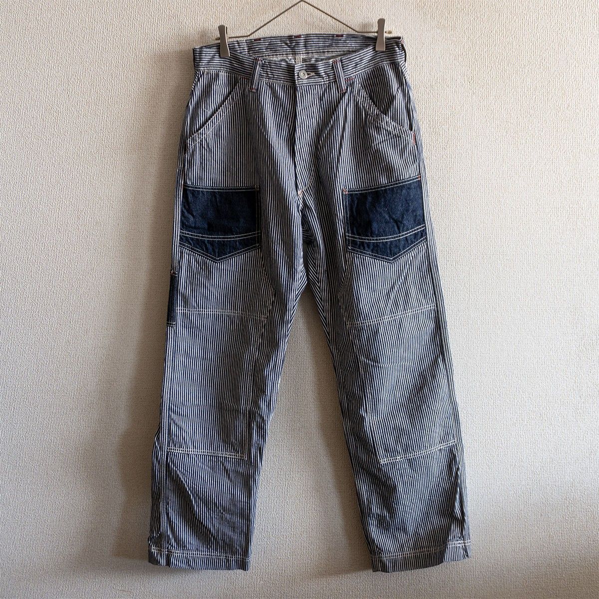 美品】FREEWHEELERS UNION SPECIAL OVERALLS【DERRICKMAN HICKORY】32