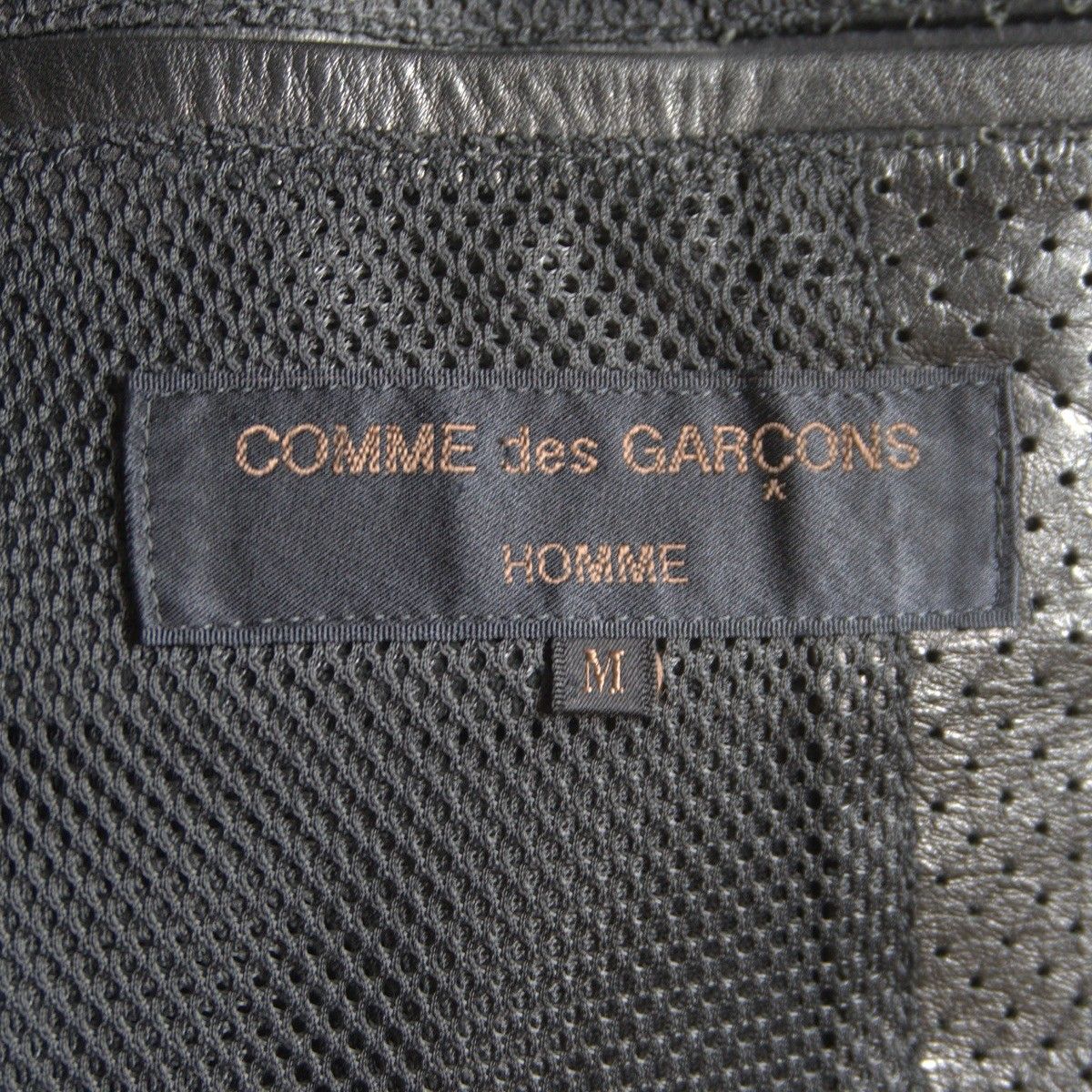 AD1999】COMME des GARCONS HOMME 【パンチング レザー ジャケット