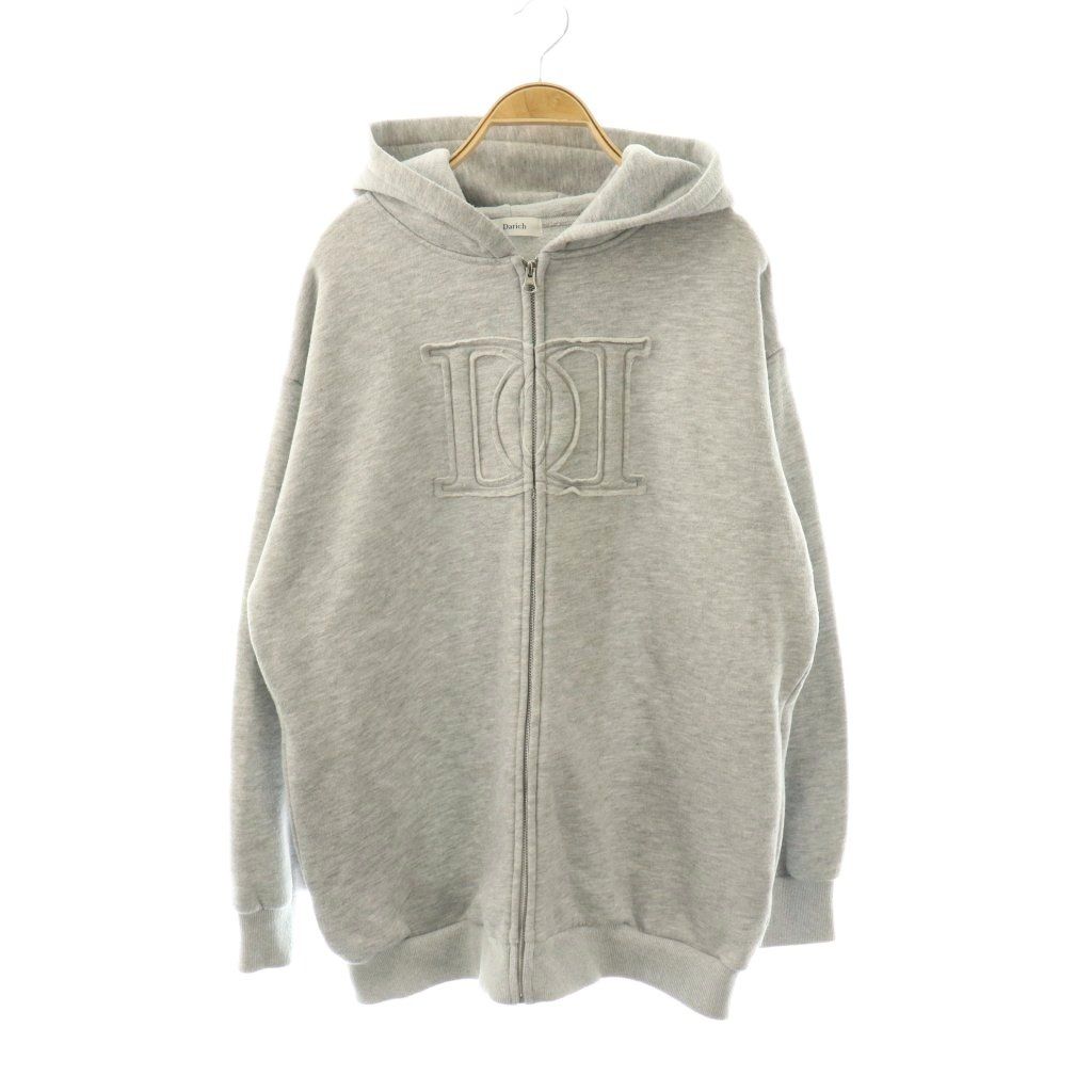 ダーリッチ Darich 24AW アップリケDDロゴパーカー ジップアップ F