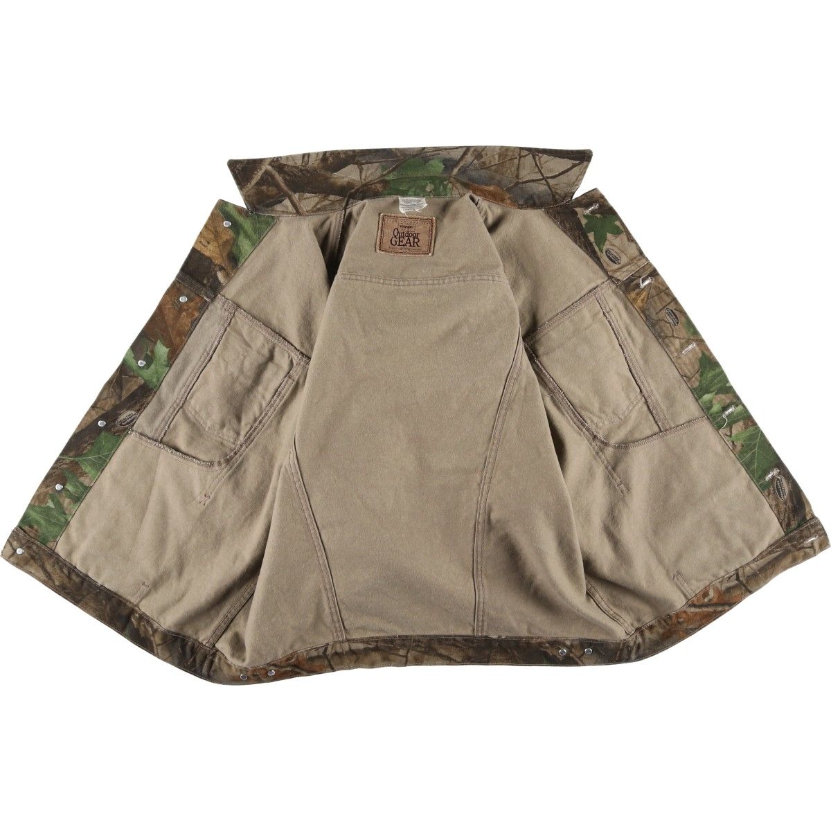 古着 ラングラー Wrangler Outdoor GEAR 迷彩柄 リアルツリーカモ