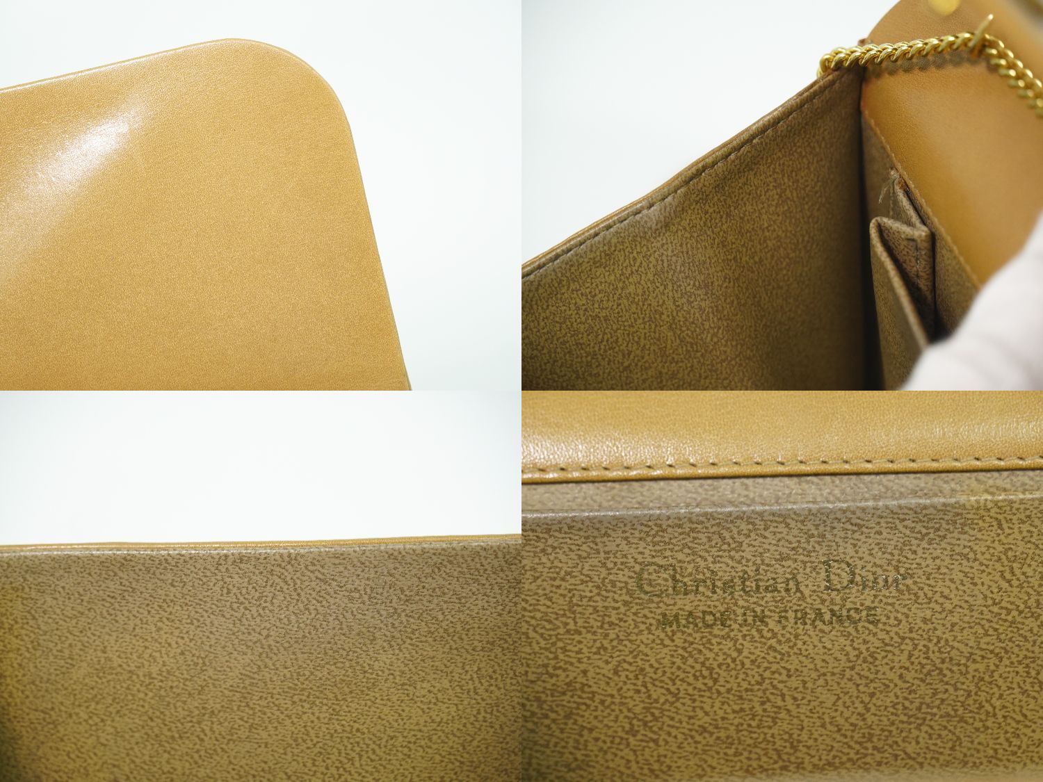 本物 クリスチャン ディオール Christian Dior チェーン ショルダー 