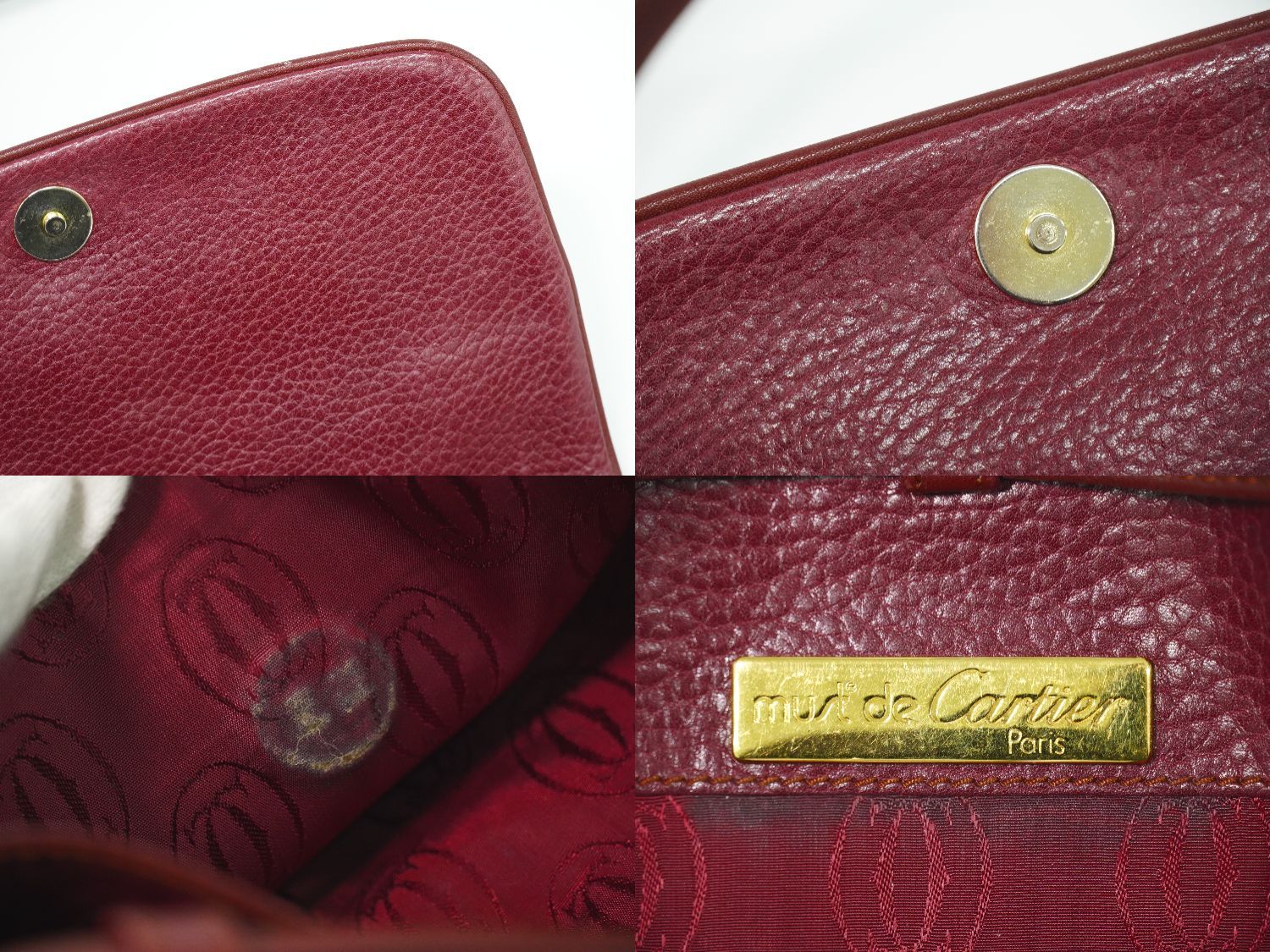 本物 カルティエ Cartier マストライン ショルダーバッグ ポシェット
