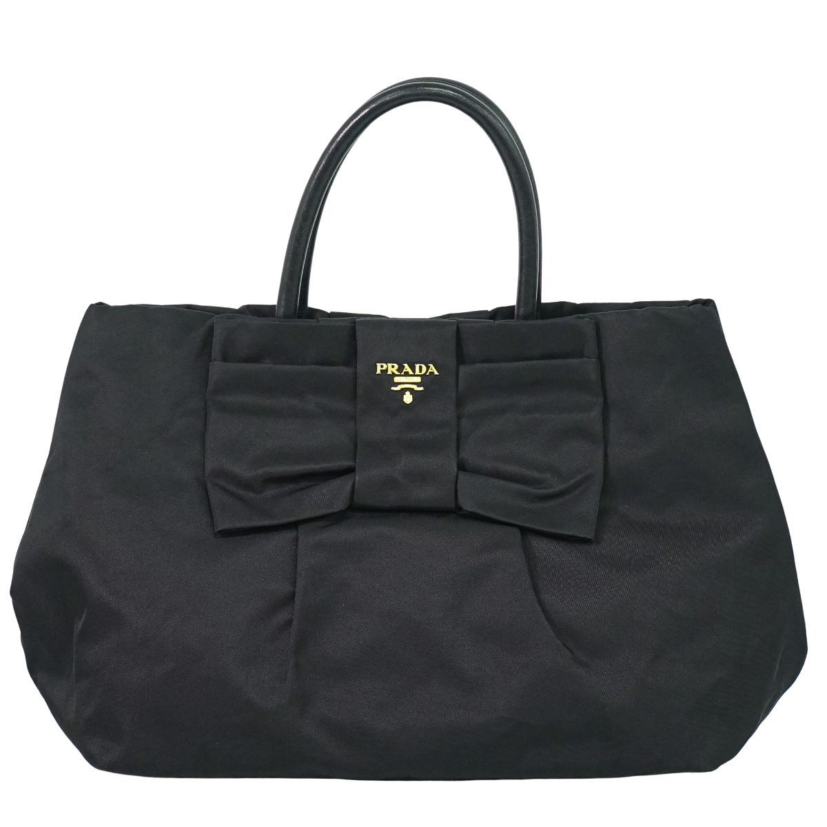 本物 プラダ PRADA テスート リボン トートバッグ ハンドバッグ 