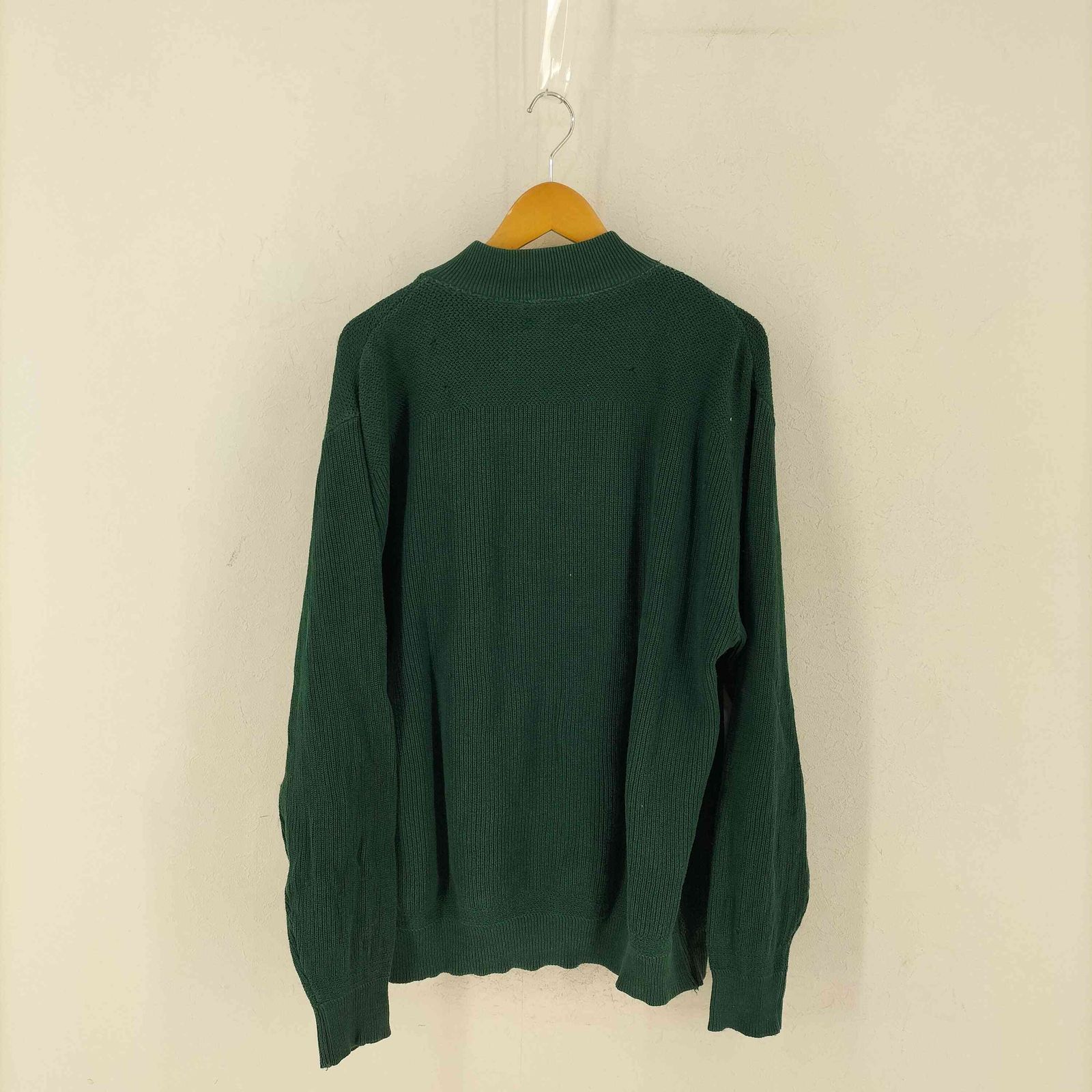 エルエルビーン L.L.Bean 80S USA製 ヘンリーネック コットンニット 