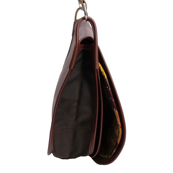 コムデギャルソンCOMME des GARCONS 裏タータンチェックレザーフラップ