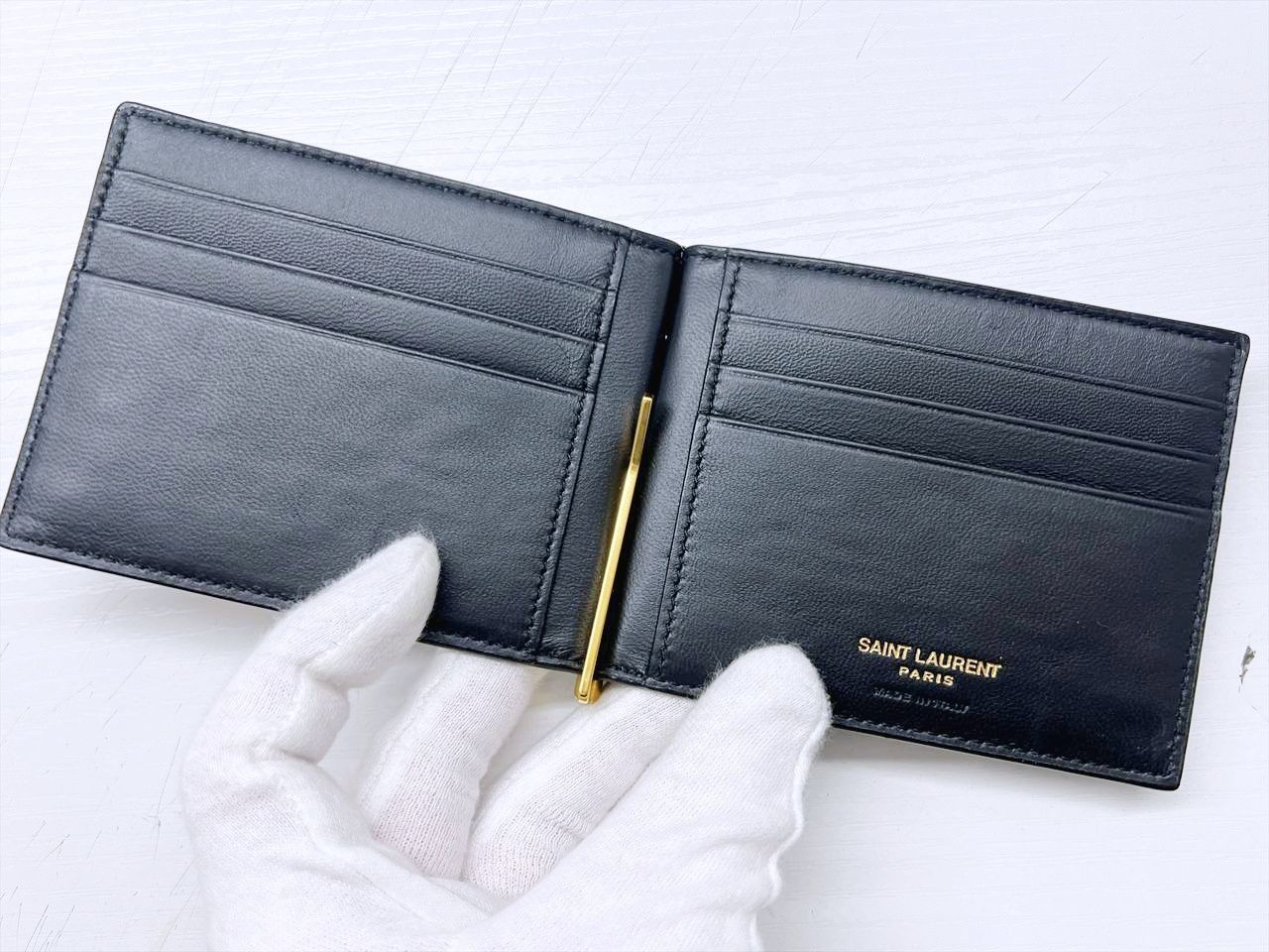 美品 SAINT LAURENT サンローラン タイニーカサンドラ クロコダイル