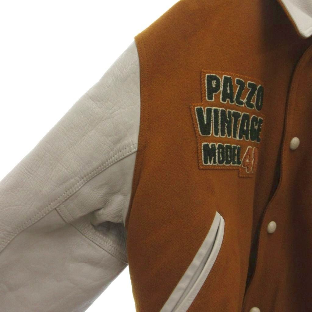 ヴィンテージ pazzo スタジャン PAZZOパッゾ デビル刺繍 本革