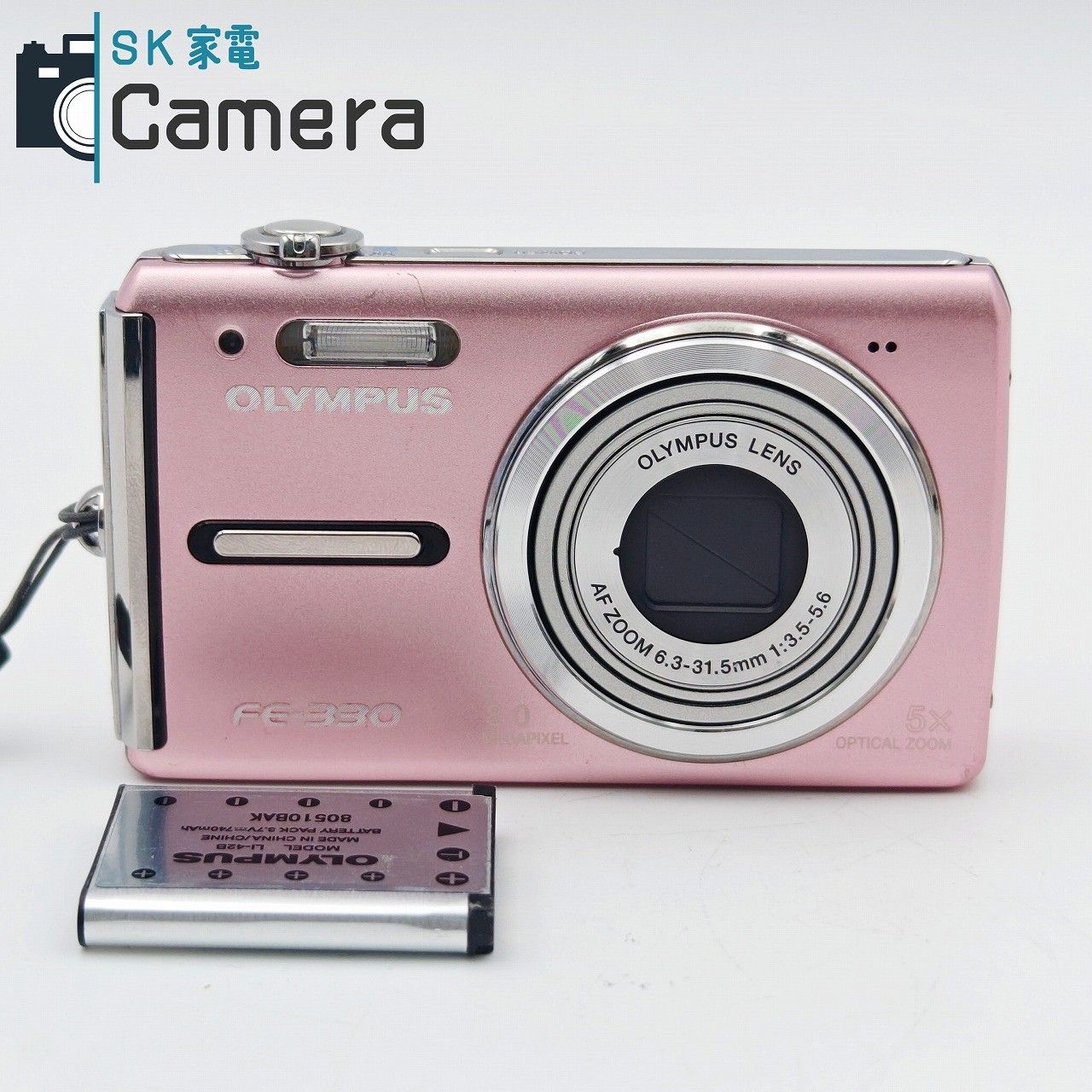 中古】 OLYMPUS FE-300 コンパクトデジタルカメラ ピンク オリンパス 