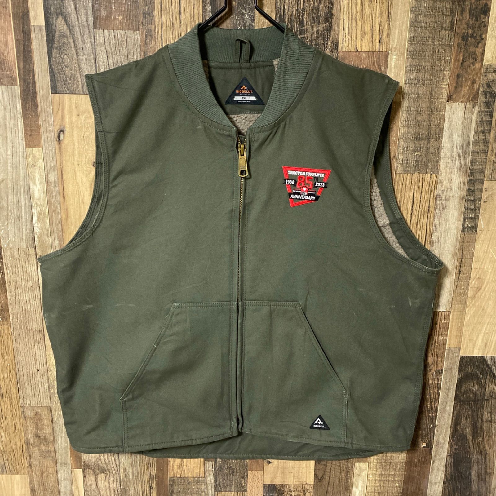 lsjdln] 2XL アクティブ オーバーサイズ ベスト アウトドア 無地 