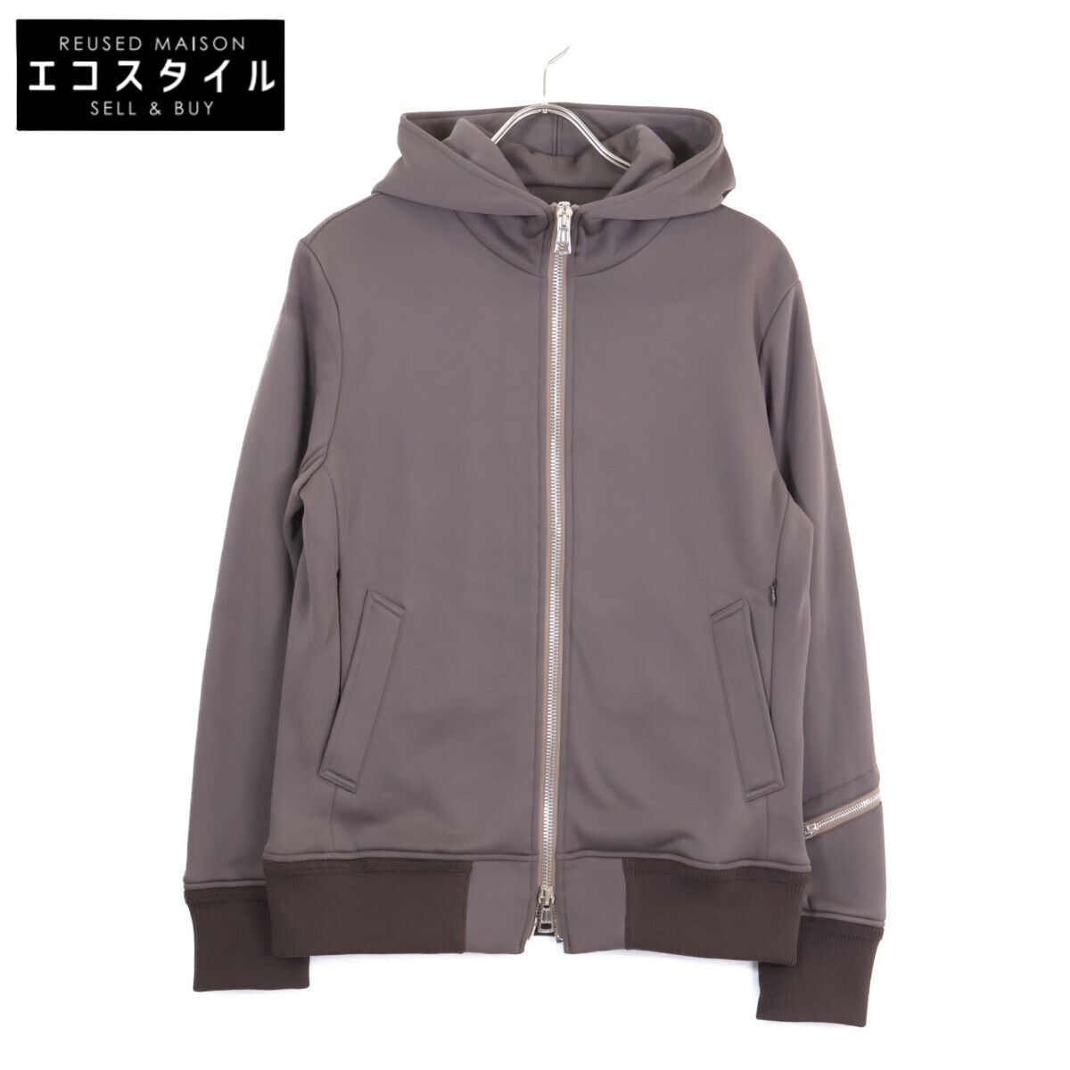1piu1uguale3 ウノピゥウノウグァーレトレ 【美品】MRB696-POE508 TRAVEL ZIP PARKA トラベル ジップ パーカー IV