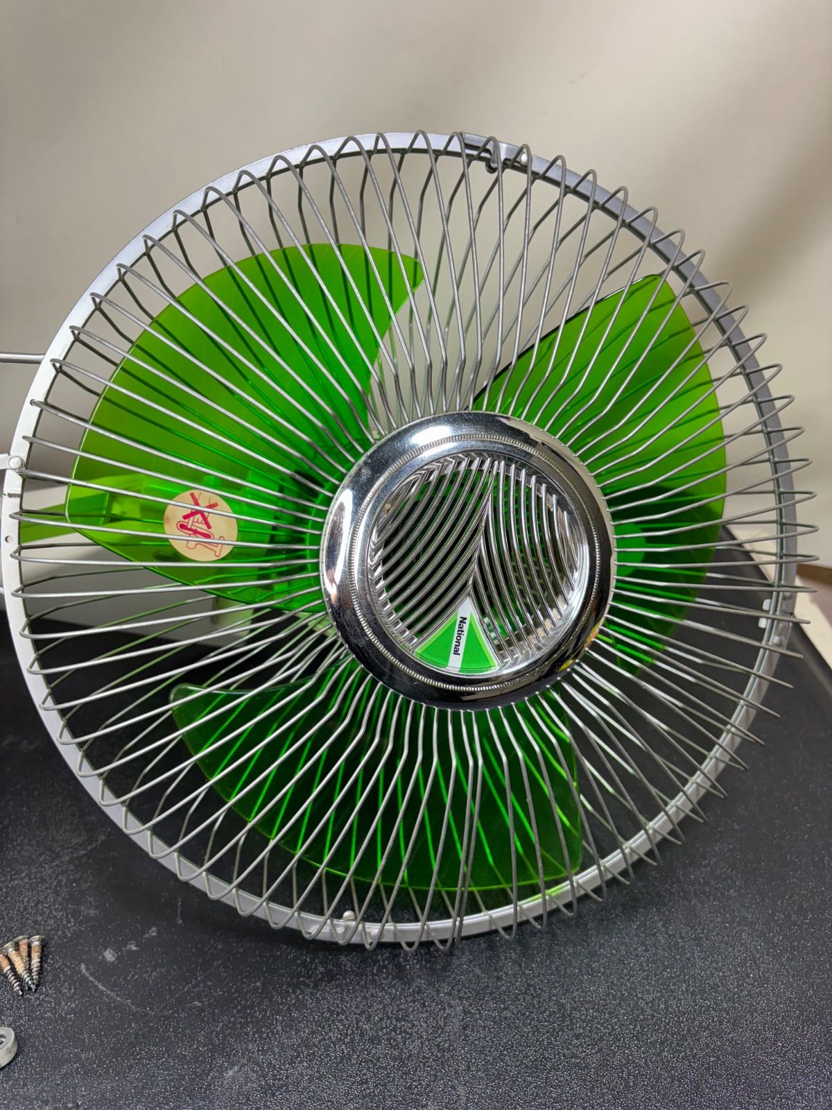 ナショナル 壁掛け扇風機F-30YRP 三枚羽紫色 100V 扇風機 壁掛け