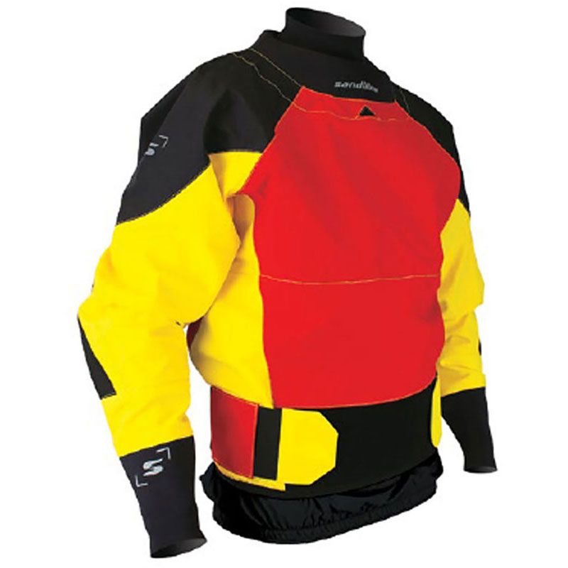 SANDILINE(サンディライン) ジャケットエキストリームドライ 4L ロングスリーブ レッド/イエロー/ブラック M アウトドア ウェアその他１ (40689)、選択