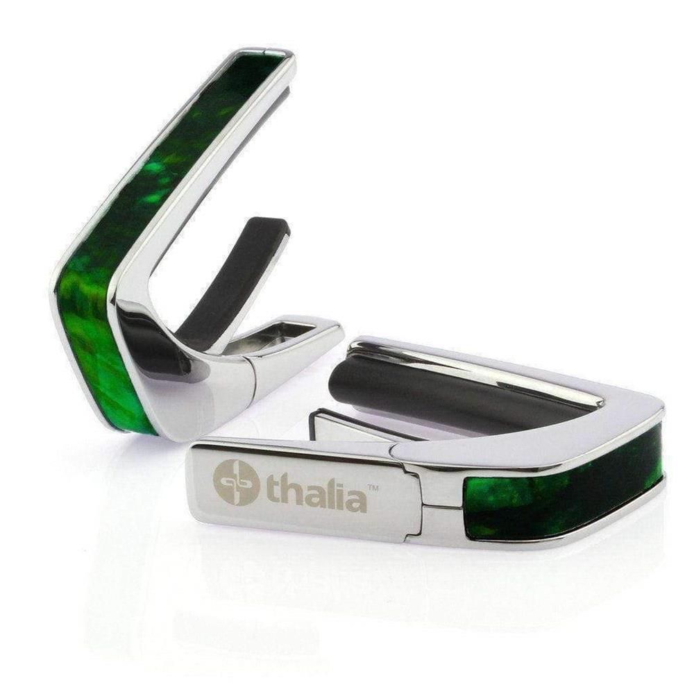 Thalia Capos ギターカポ クローム仕上げ TH-CC200-GW Green Angel Wing Exotic Shell アメリカ製【並行輸入】