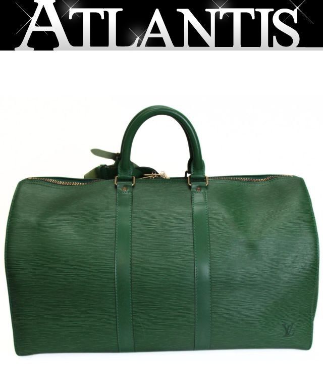 ルイヴィトン Louis Vuitton キーポル45 ボストンバッグ エピ ボルネオ