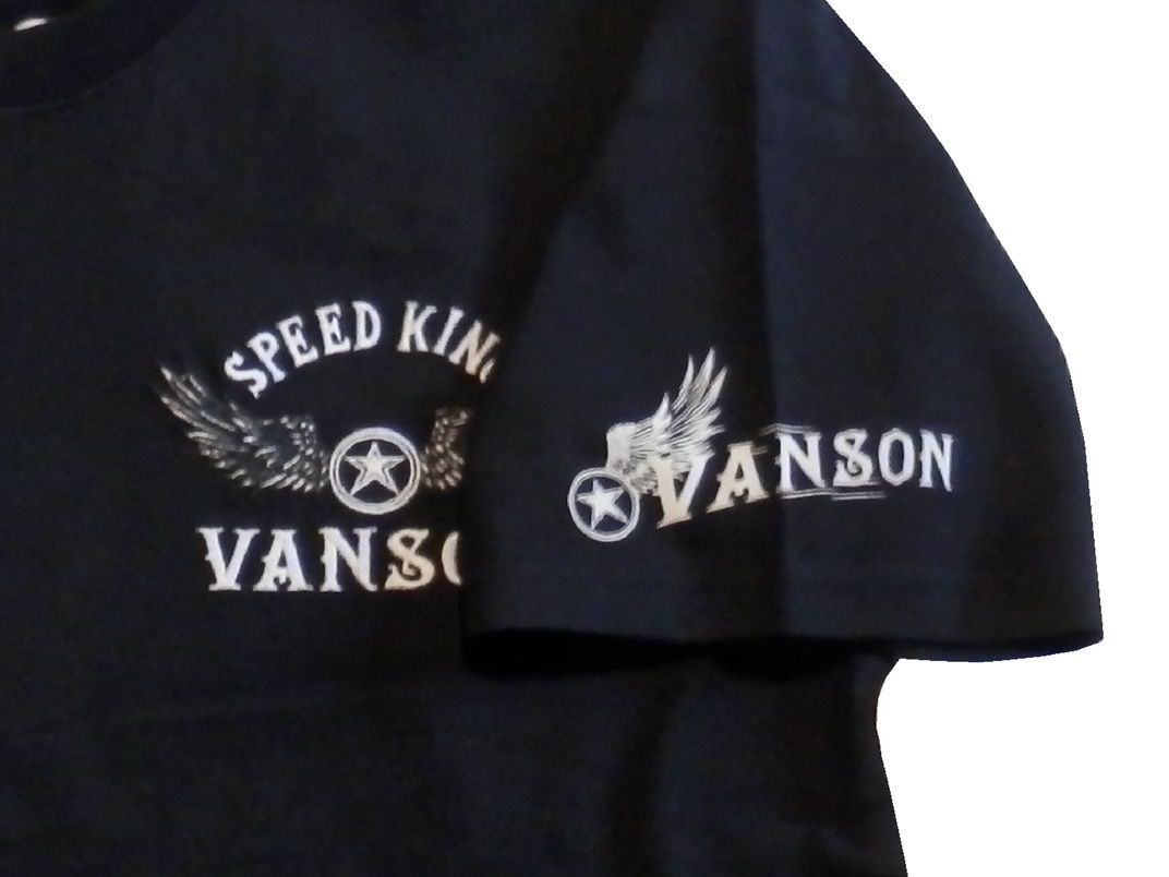 バンソン VANSON | &frasl; 半袖Tシャツ Tシャツ - Shopping Web Motobluez ブランド別,VANSON／バンソン,半袖Ｔシャツ 半袖 NVST-2418 刺繍天竺半袖Tシャツ VANSON(バンソン) ワッペン