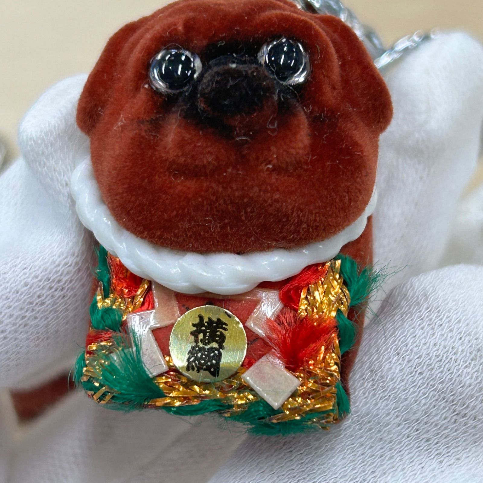 フロッキー 土佐犬 キーホルダー 昭和レトロ 2個セット - メルカリ