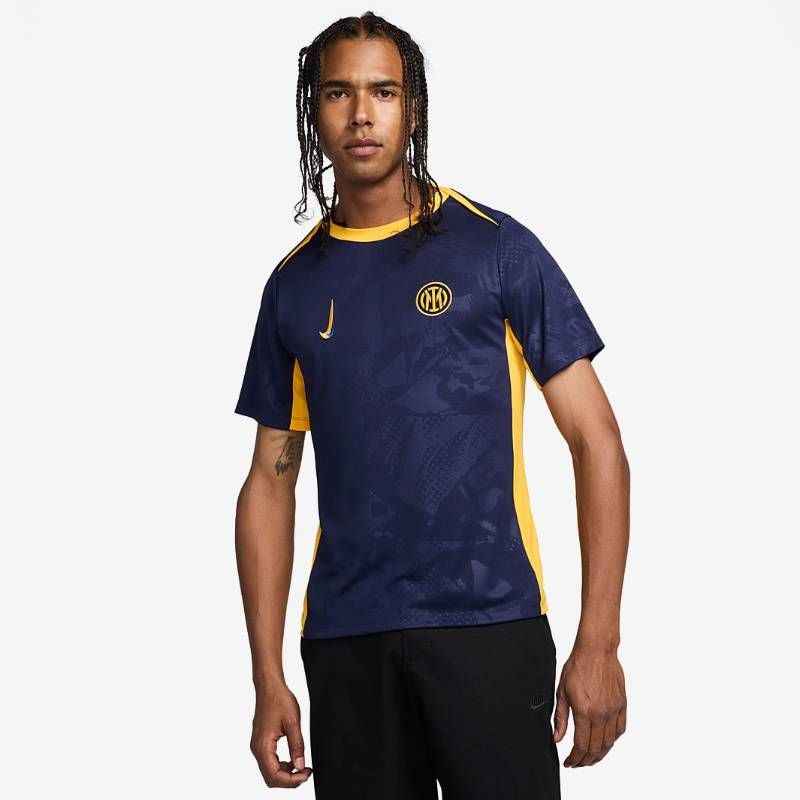 【新品タグ付】インテル 24/25 プレマッチユニフォーム NIKE Ｌ　正規品 送料無料・匿名配送】Nike ナイキ インテル 24/25 プレマッチトップ 紺