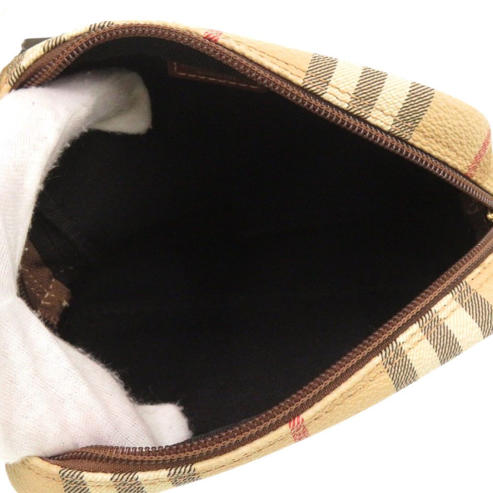 美品 バーバリー ヘイマーケットチェック Haymarket T0401 ゴールド