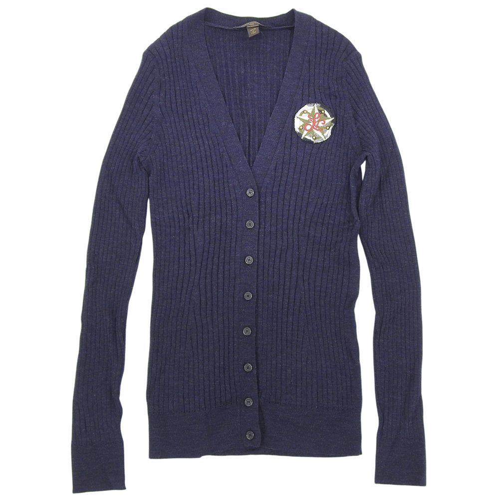 LOUIS VUITTON ルイヴィトン  ウール ロゴ カーディガン トップス レディース ネイビー M RW102W WRKC04MVW M LOUIS VUITTON ルイヴィトン ウール ロゴ カーディガン トップス
