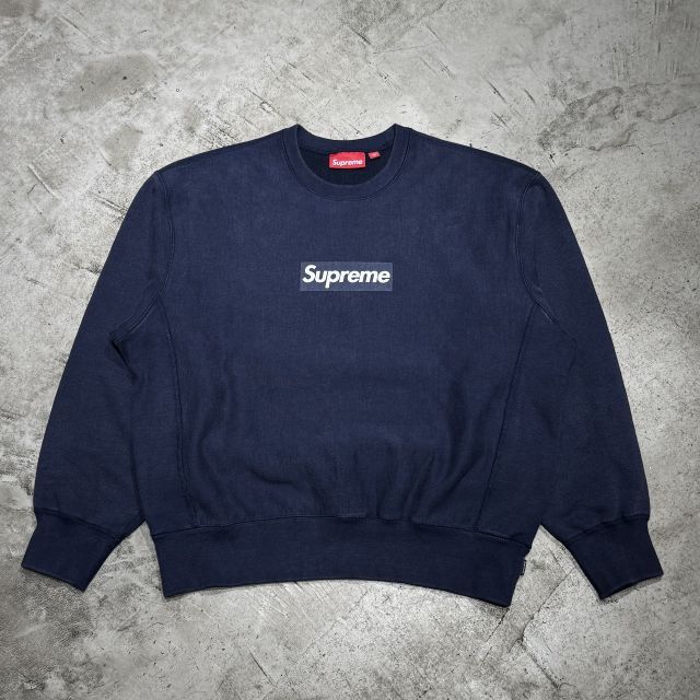 supreme 25ss BOXロゴスウェット　ターコイズブルー、ブルー美品中古 Supreme 25ss Washed Box Logo Crewneck Sweatshirt Size-M