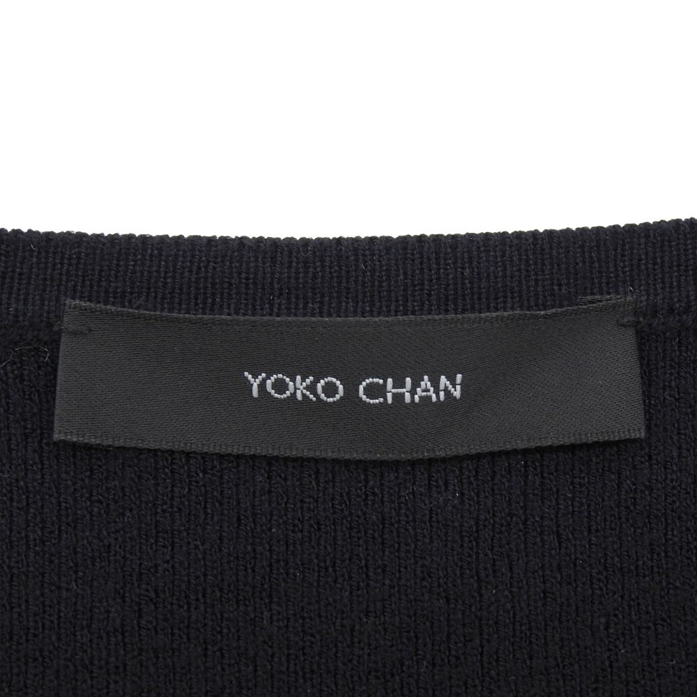 YOKOCHAN ヨーコチャン  レーヨン ボレロ カーディガン トップス レディース ネイビー F YCN-923-091 23年製 F YOKOCHAN ヨーコチャン レーヨン ボレロ カーディガン トップス