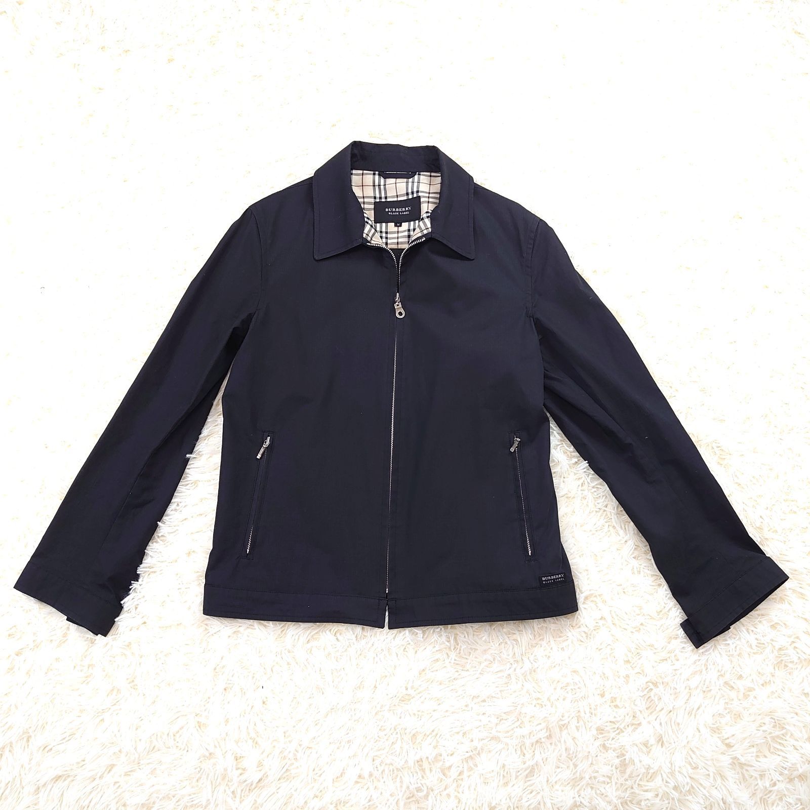 ✿BURBERRY BLACK ブルゾン パーカージャケットノバチェック美品✿ BURBERRY BLACK LABEL バーバリーブラックレーベル ブルゾン ノバ