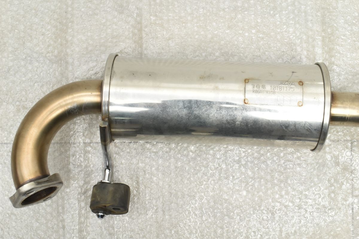 HKS ステンレス ポリッシュマフラー R06A K15B 程度良好】HKS LEGAL MUFFLER スズキ JB64W ジムニー用 マフラー R06A