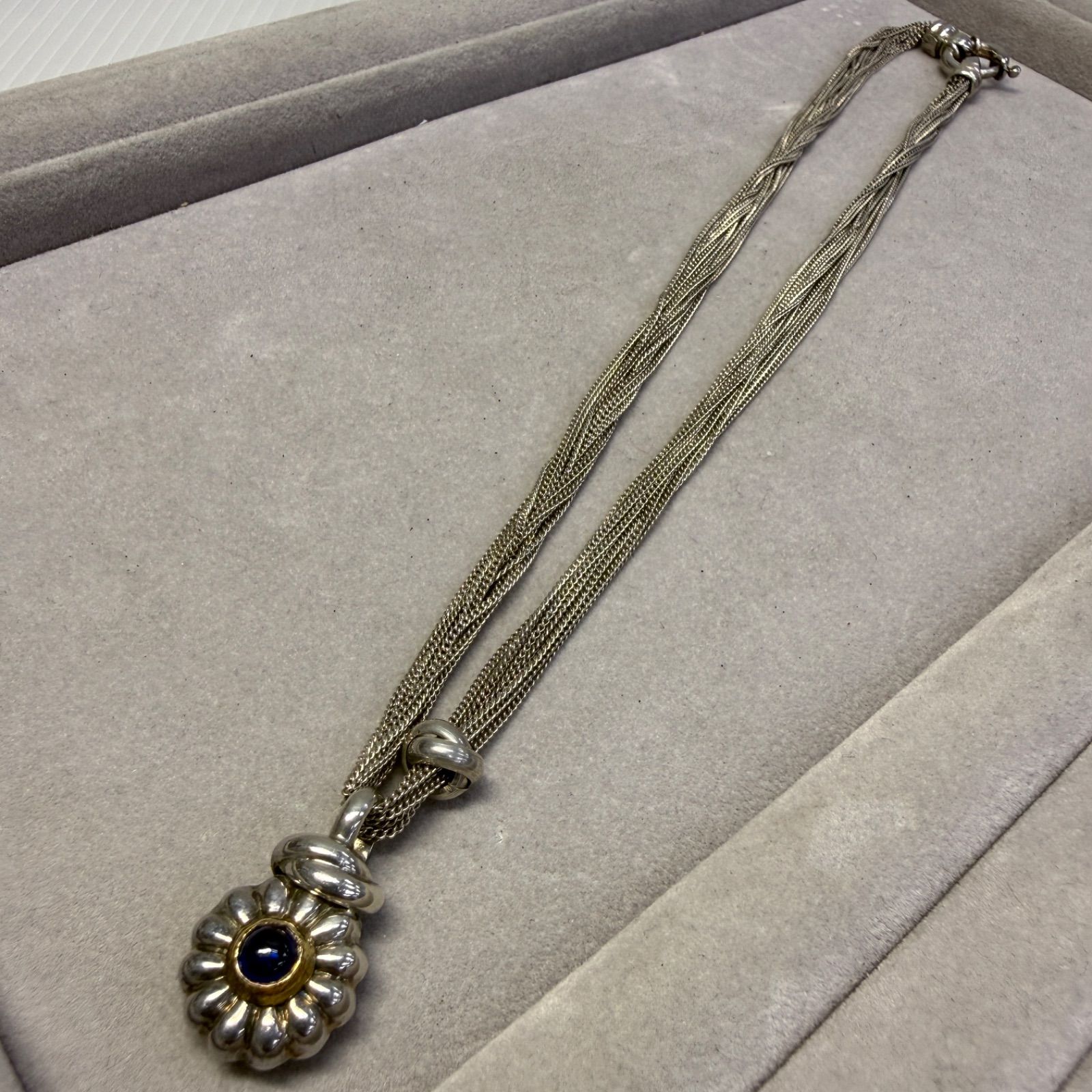 ☆ネックレス シルバー 925 750☆K18 18金 シルバー ヴィンテージ 