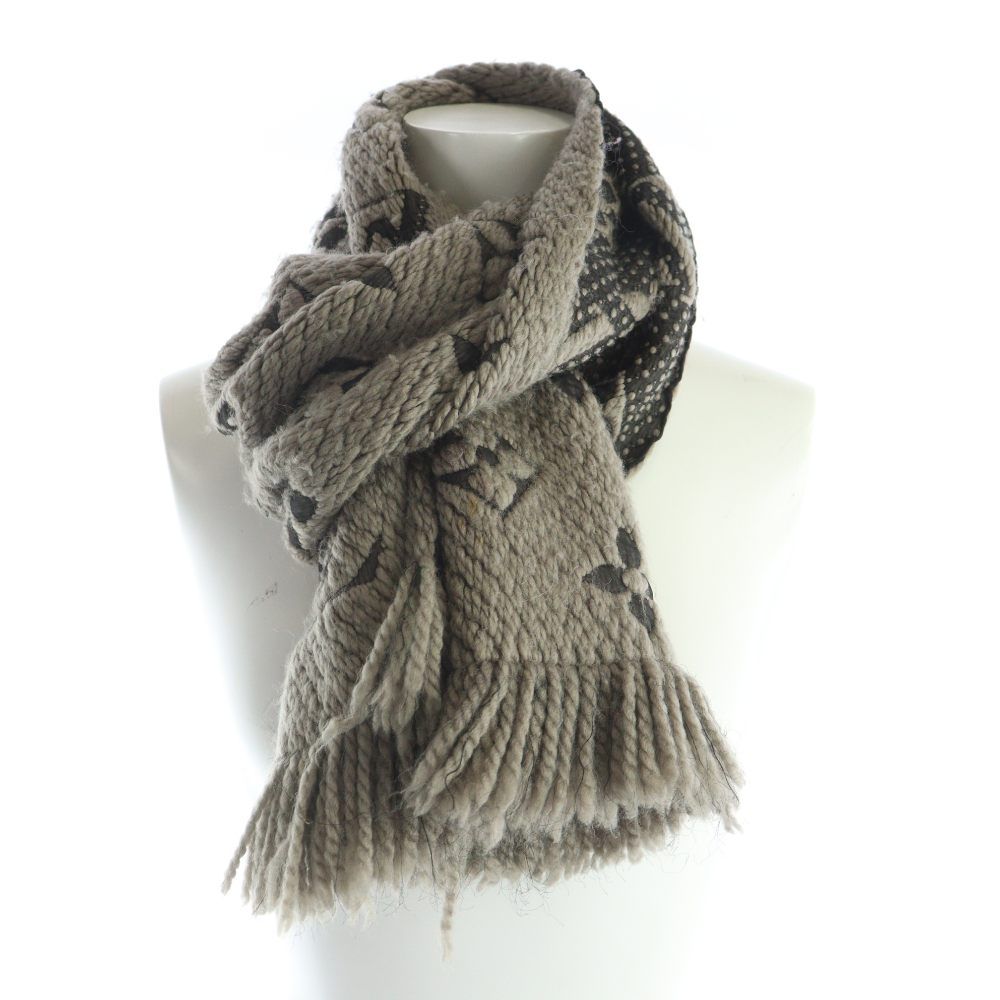 ルイヴィトン LOUIS VUITTON M72242 エシャルプ ロゴマニア マフラー